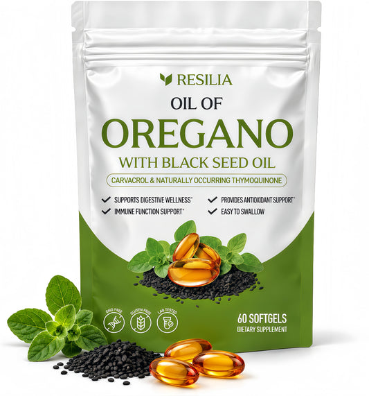 Resilia Softgels with Black Seed Oil-A Calmer Gut Starts Here